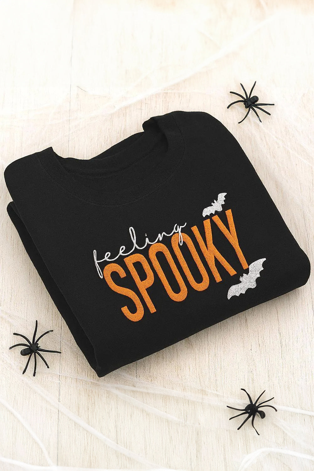 Feeling Spooky Halloween Embroidered Sweatshirt