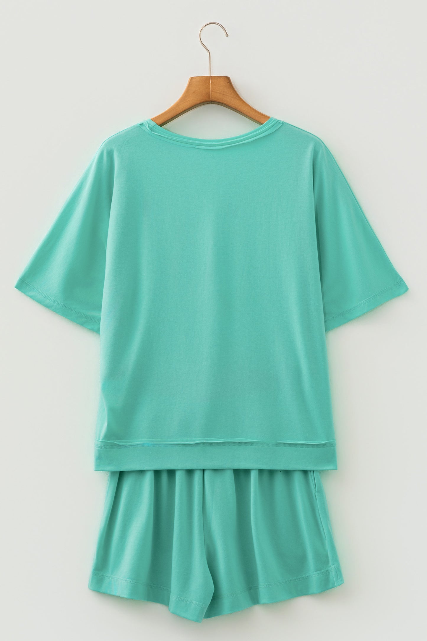 Oversized Drop Shoulder Top & Shorts Set