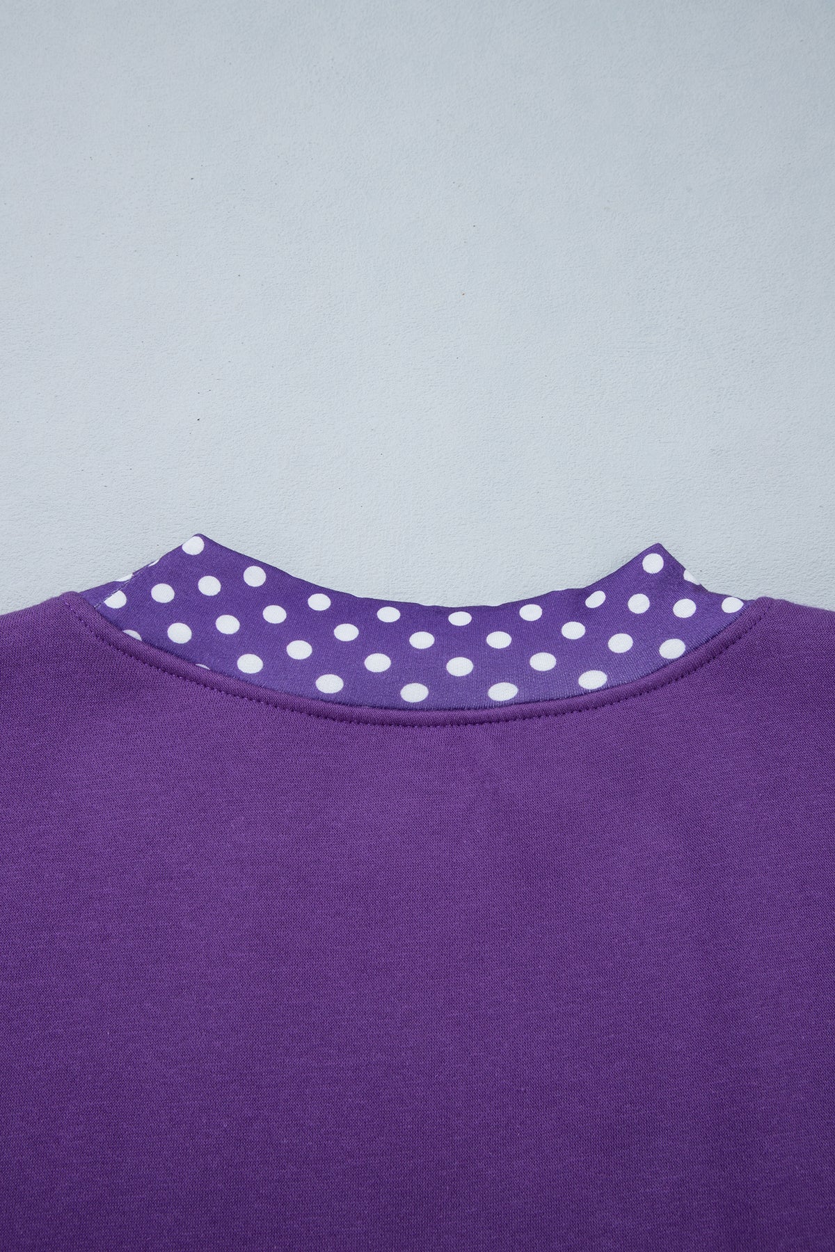 Mocha Polka Dot Oversized Sweatshirt