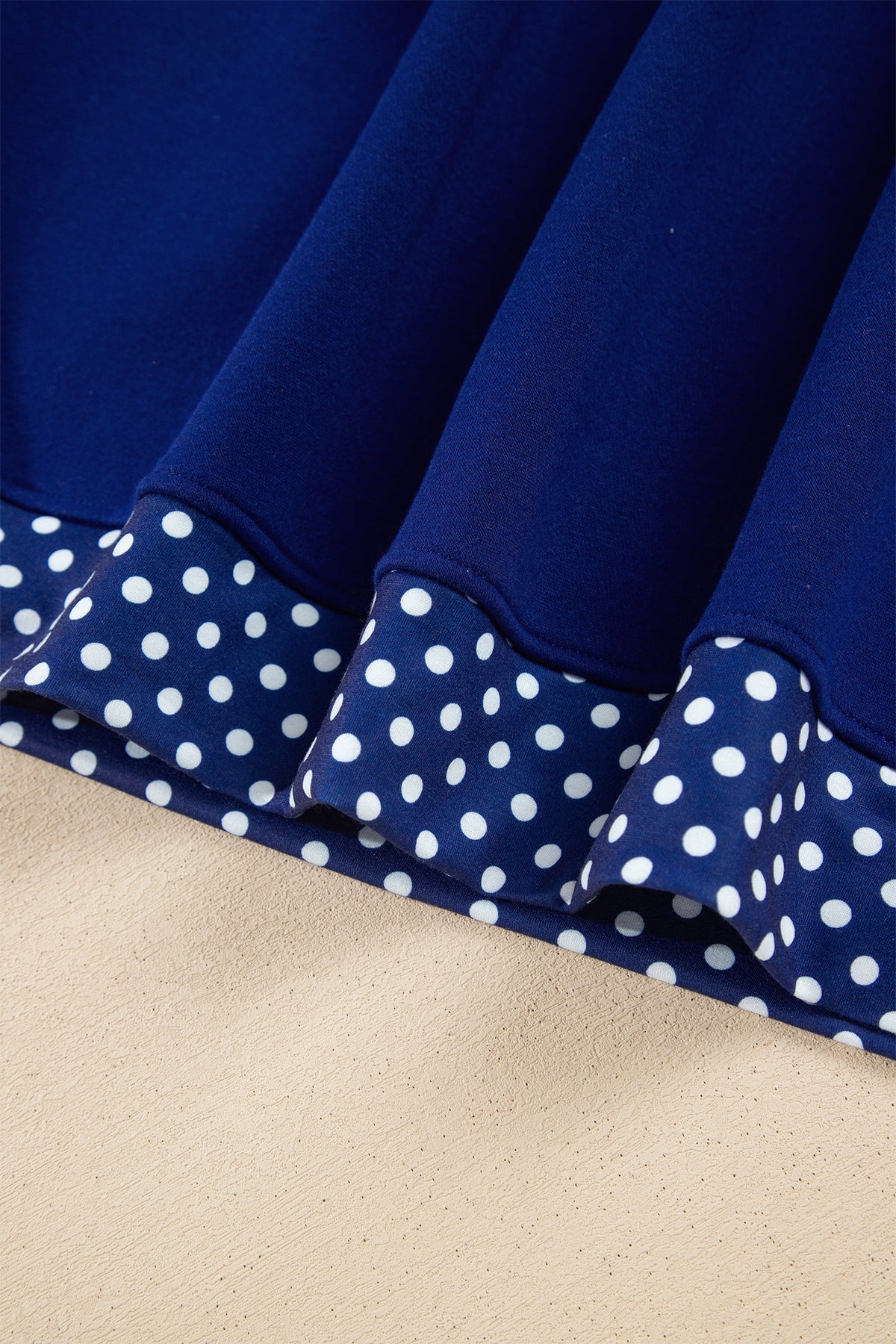 Mocha Polka Dot Oversized Sweatshirt