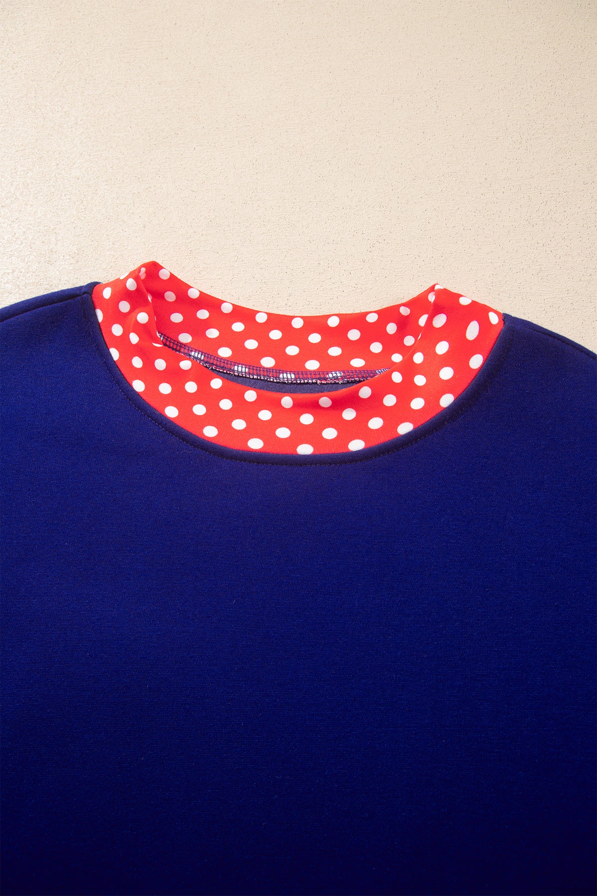 Mocha Polka Dot Oversized Sweatshirt