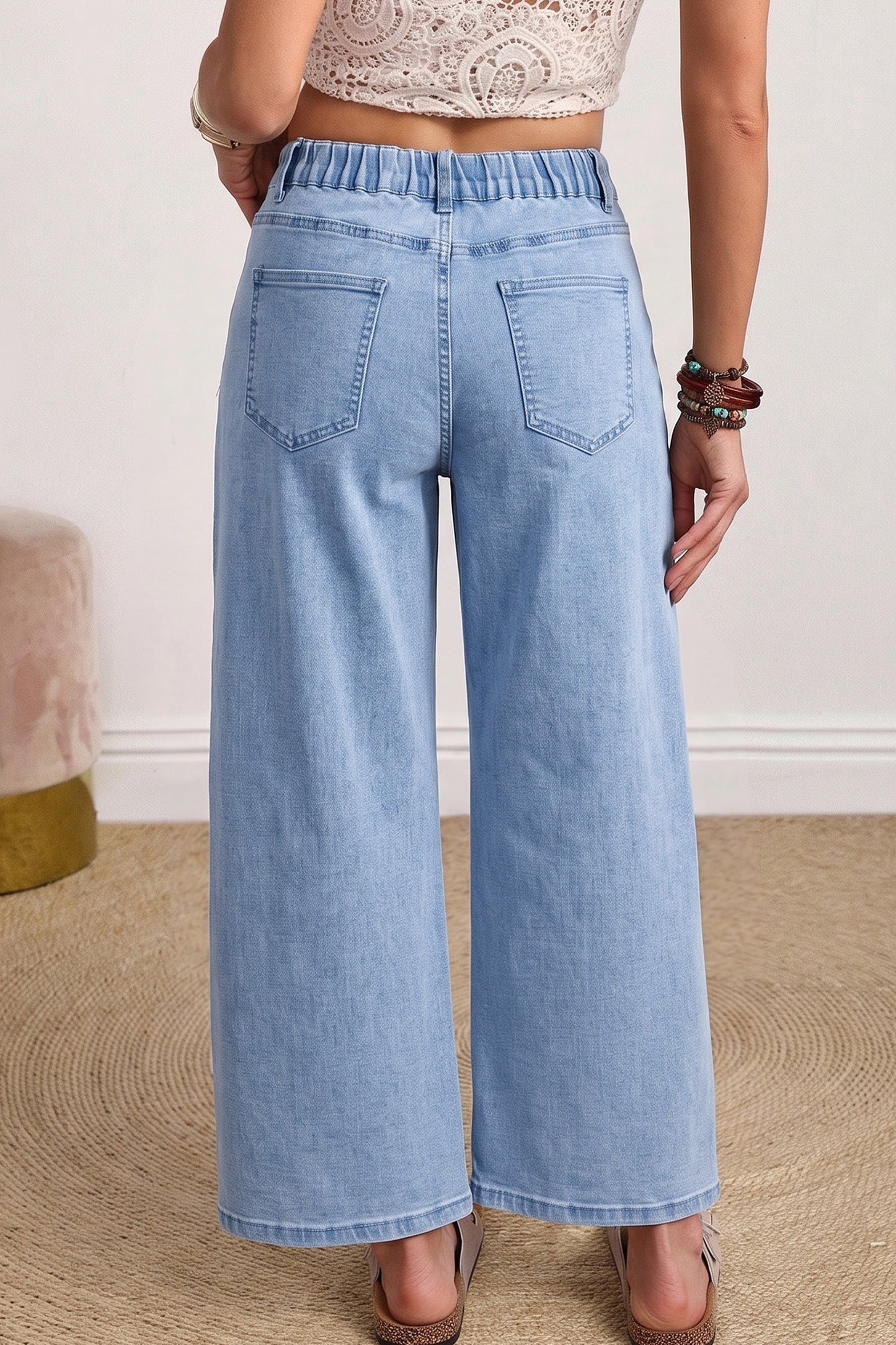 Four Leaf Clover Barrel Jeans