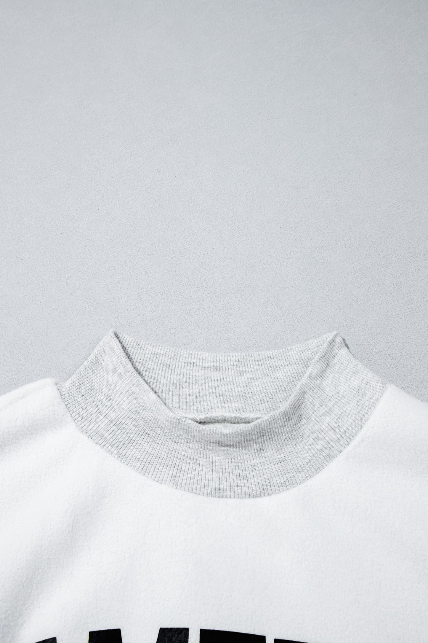 Light Grey Mock Neck GAMEDAY/ FOOTBALL Reversible Sweatshirt