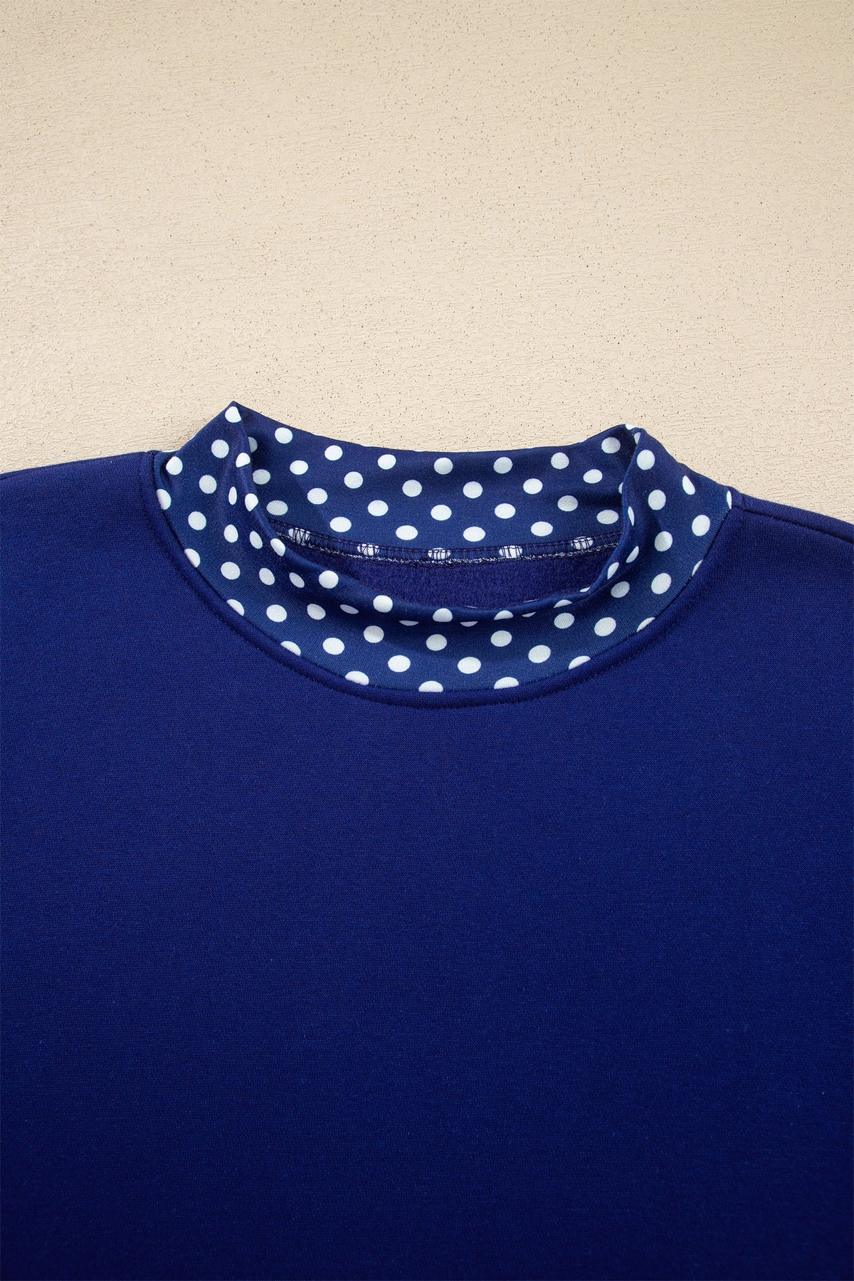 Mocha Polka Dot Oversized Sweatshirt