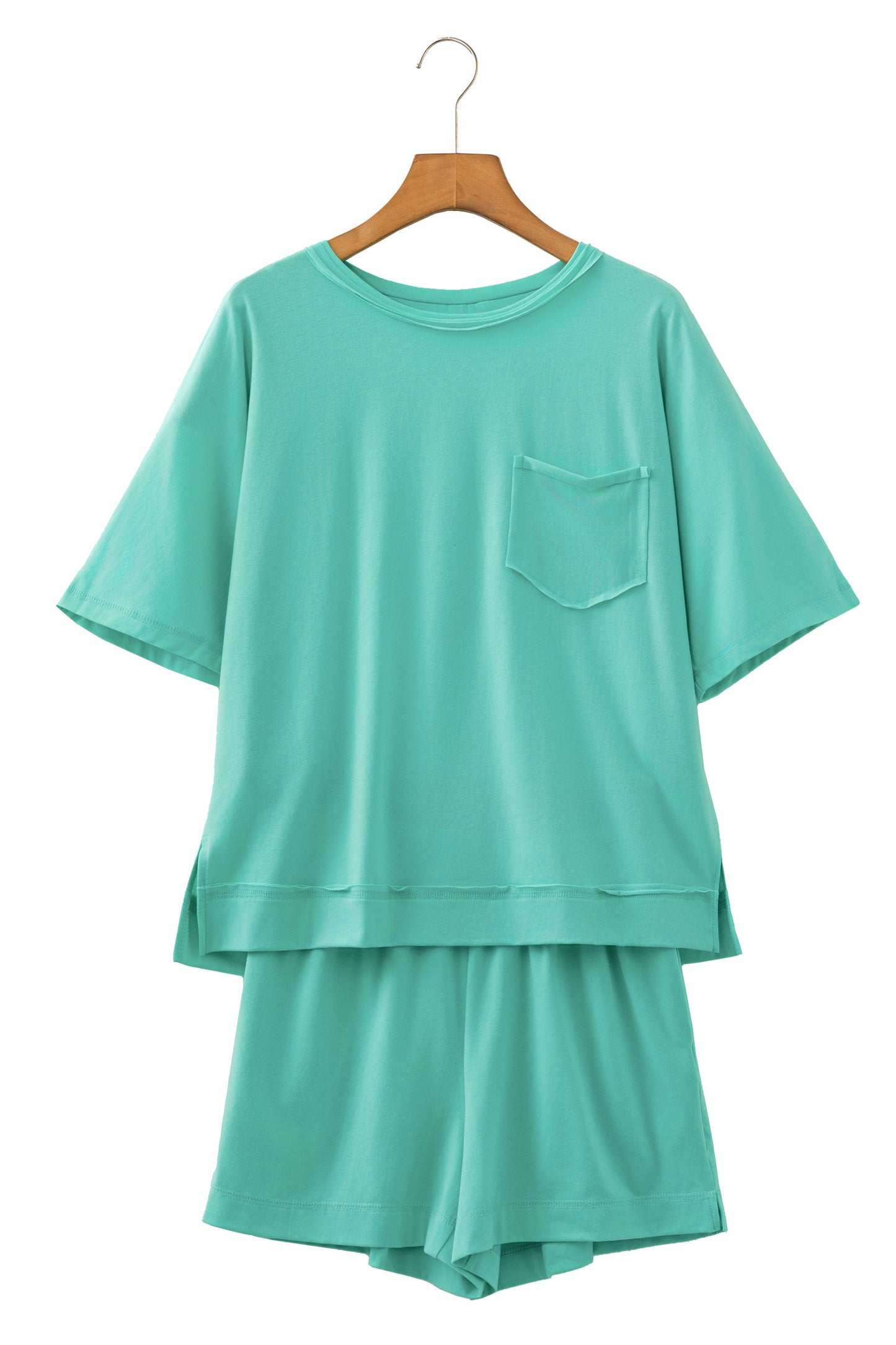 Oversized Drop Shoulder Top & Shorts Set