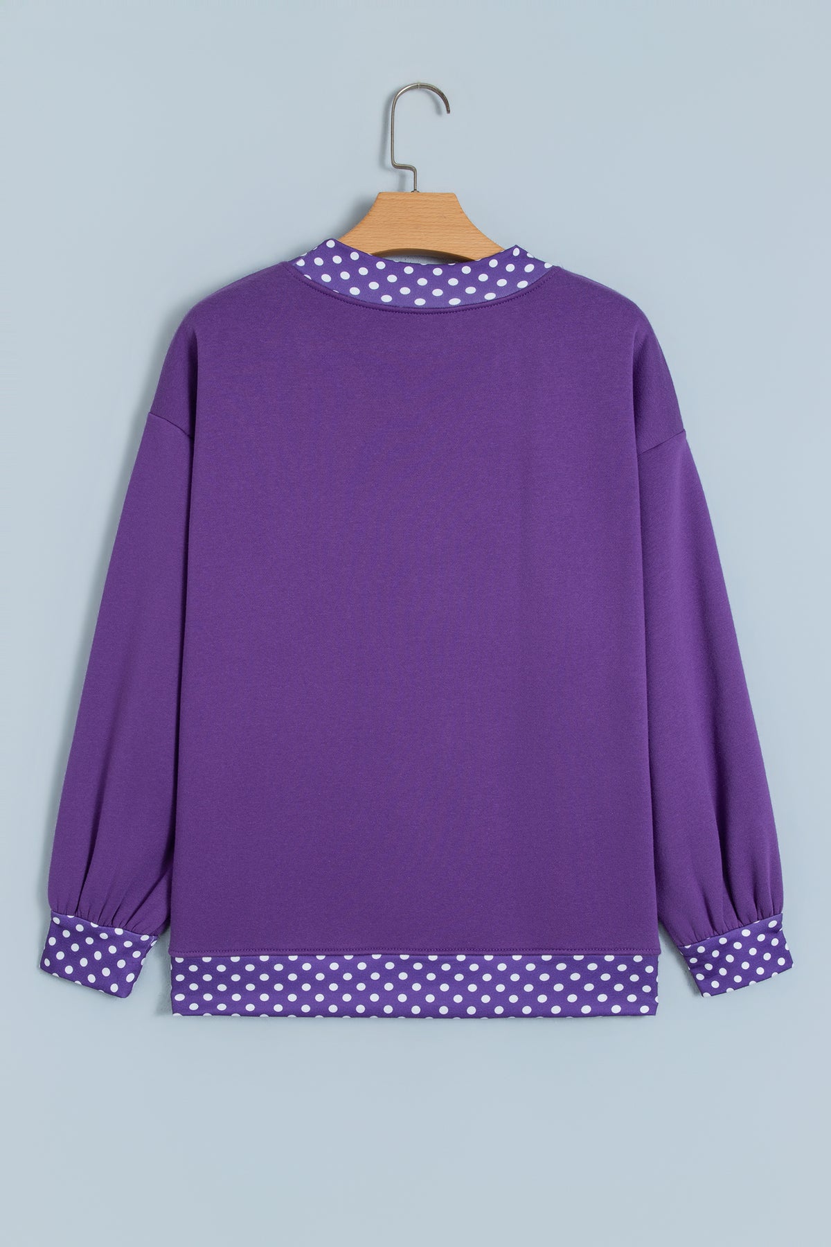 Mocha Polka Dot Oversized Sweatshirt