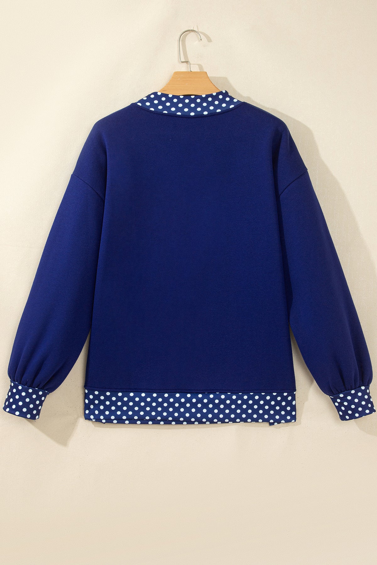 Mocha Polka Dot Oversized Sweatshirt