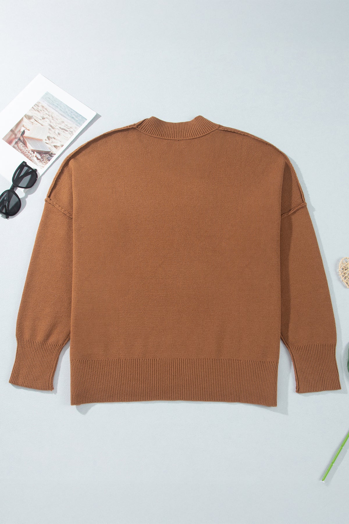Chestnut Oversized Tunic Sweater