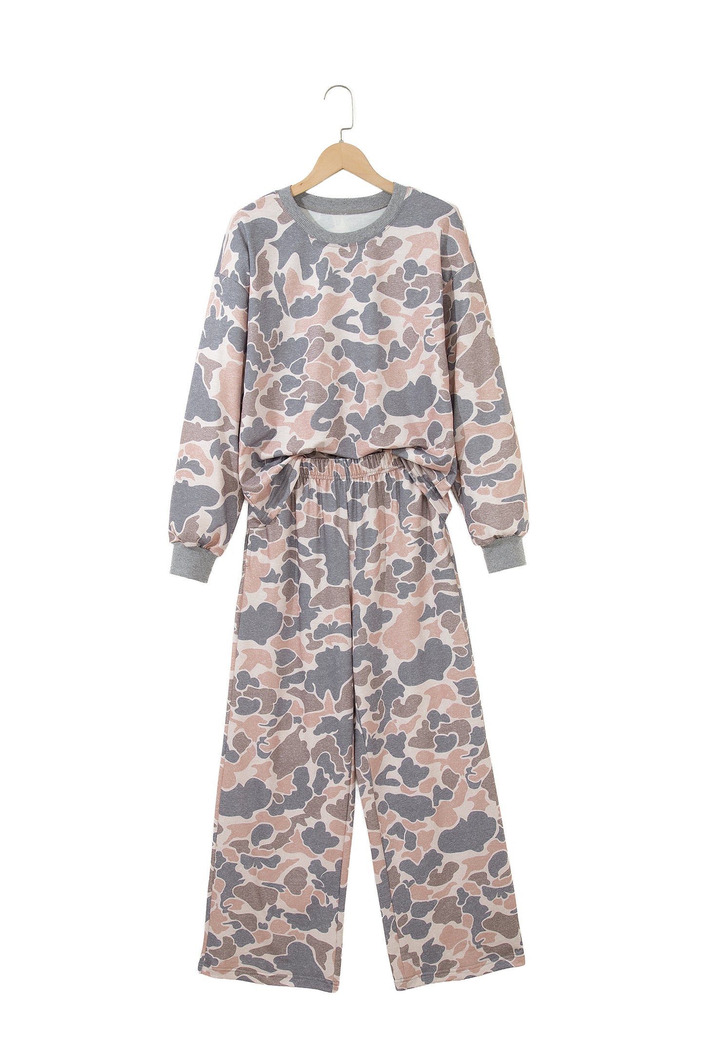 Camouflage Long Sleeve Pants Set