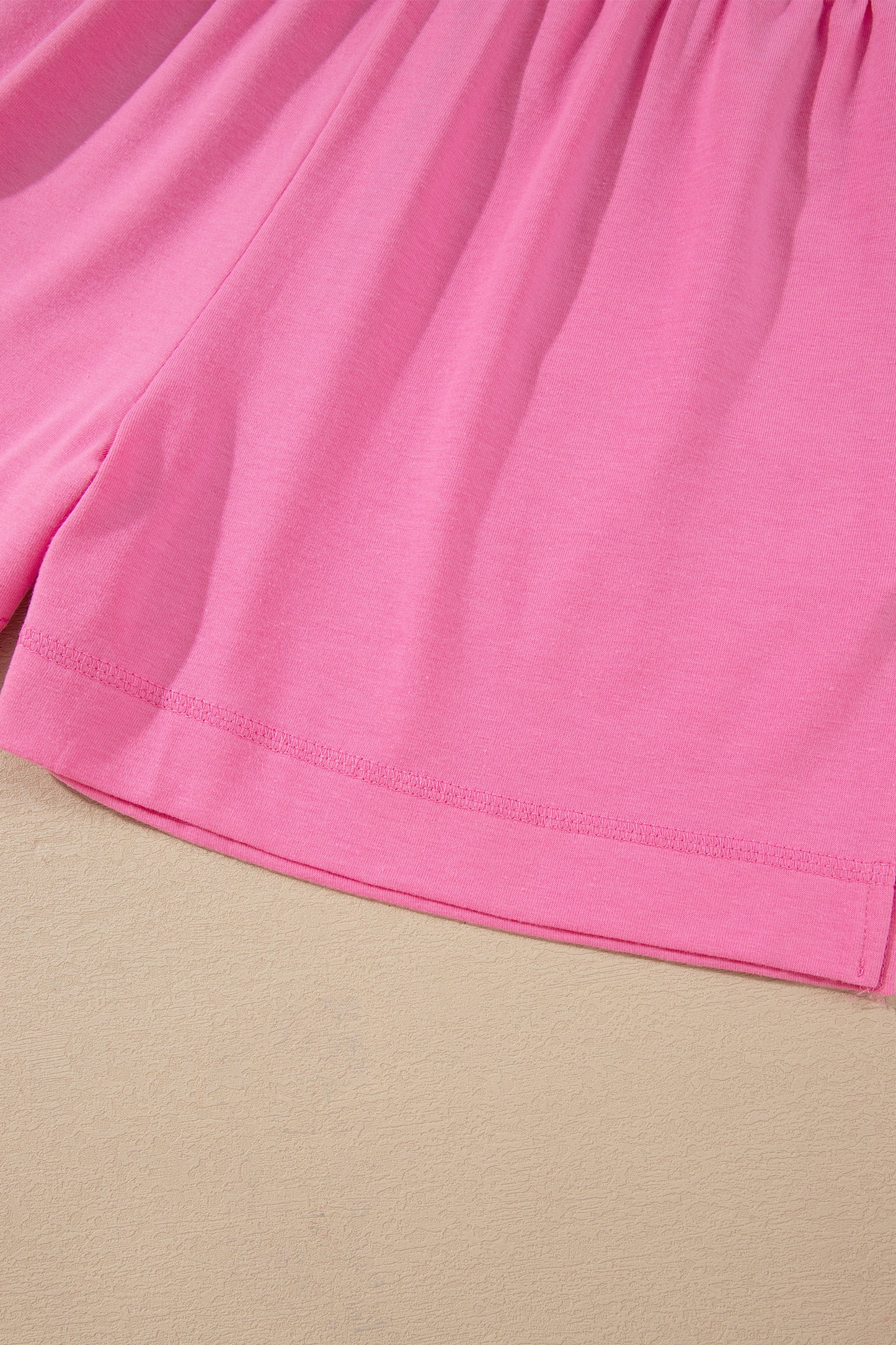 Oversized Drop Shoulder Top & Shorts Set