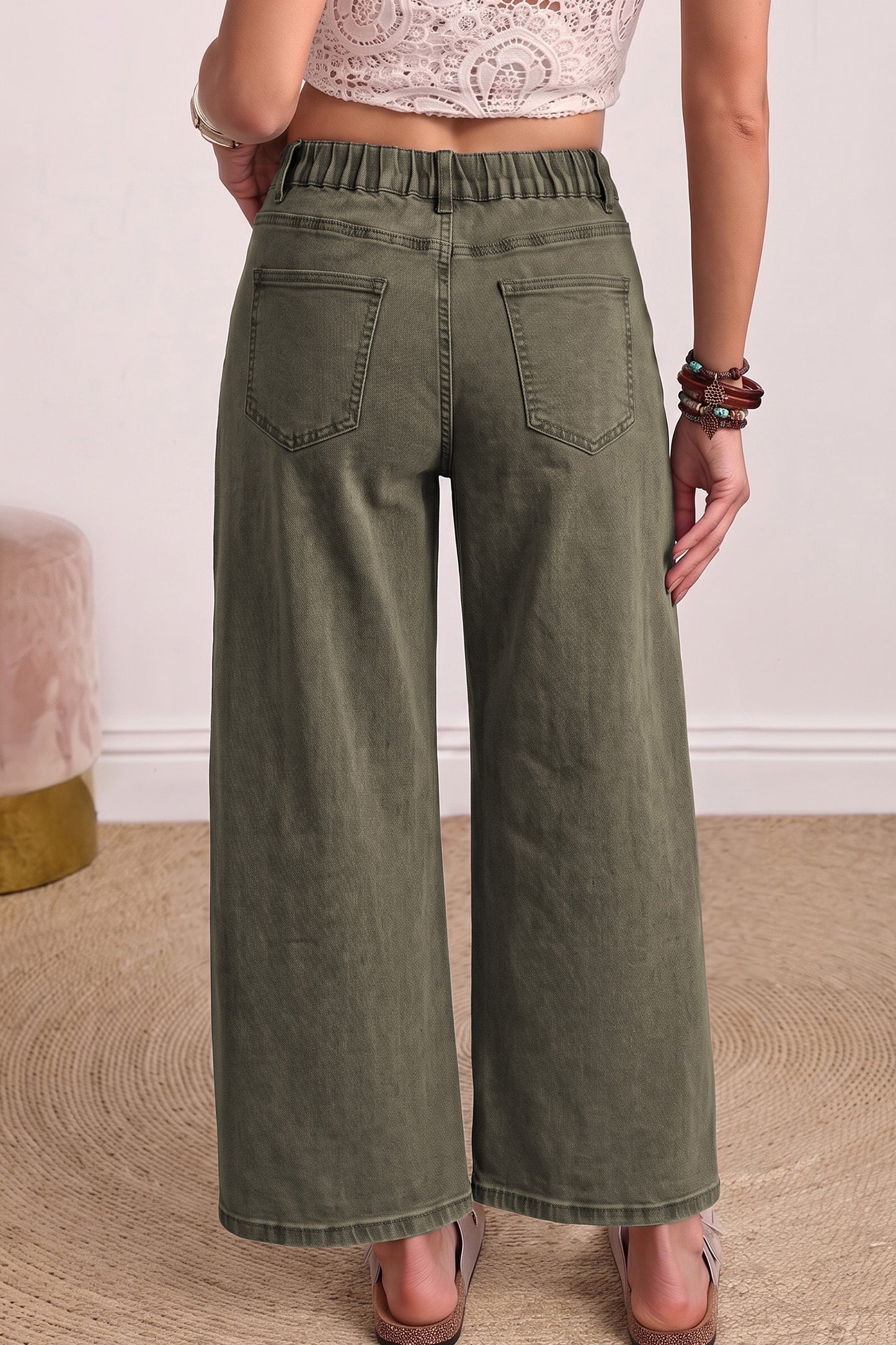 Four Leaf Clover Barrel Jeans