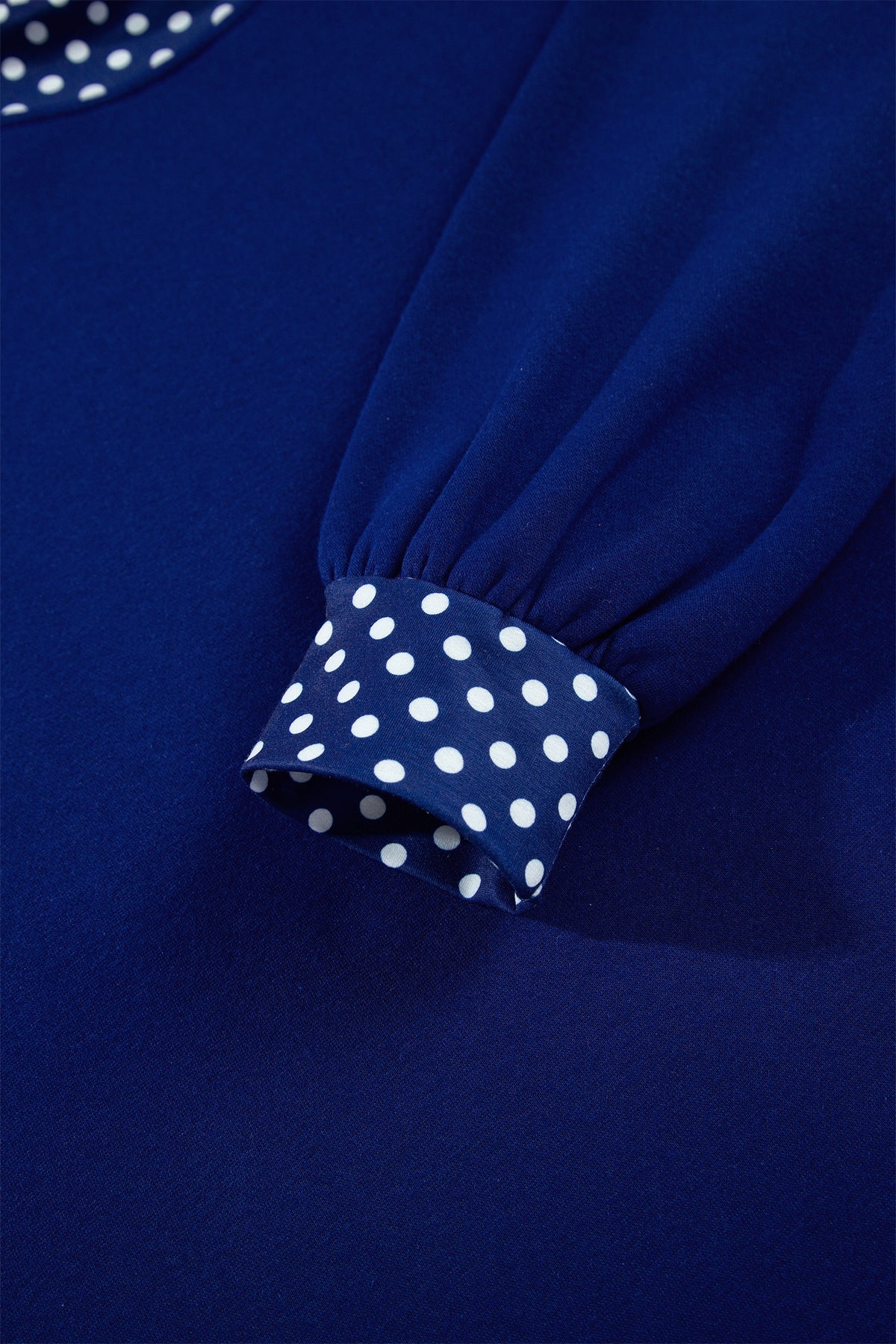 Mocha Polka Dot Oversized Sweatshirt