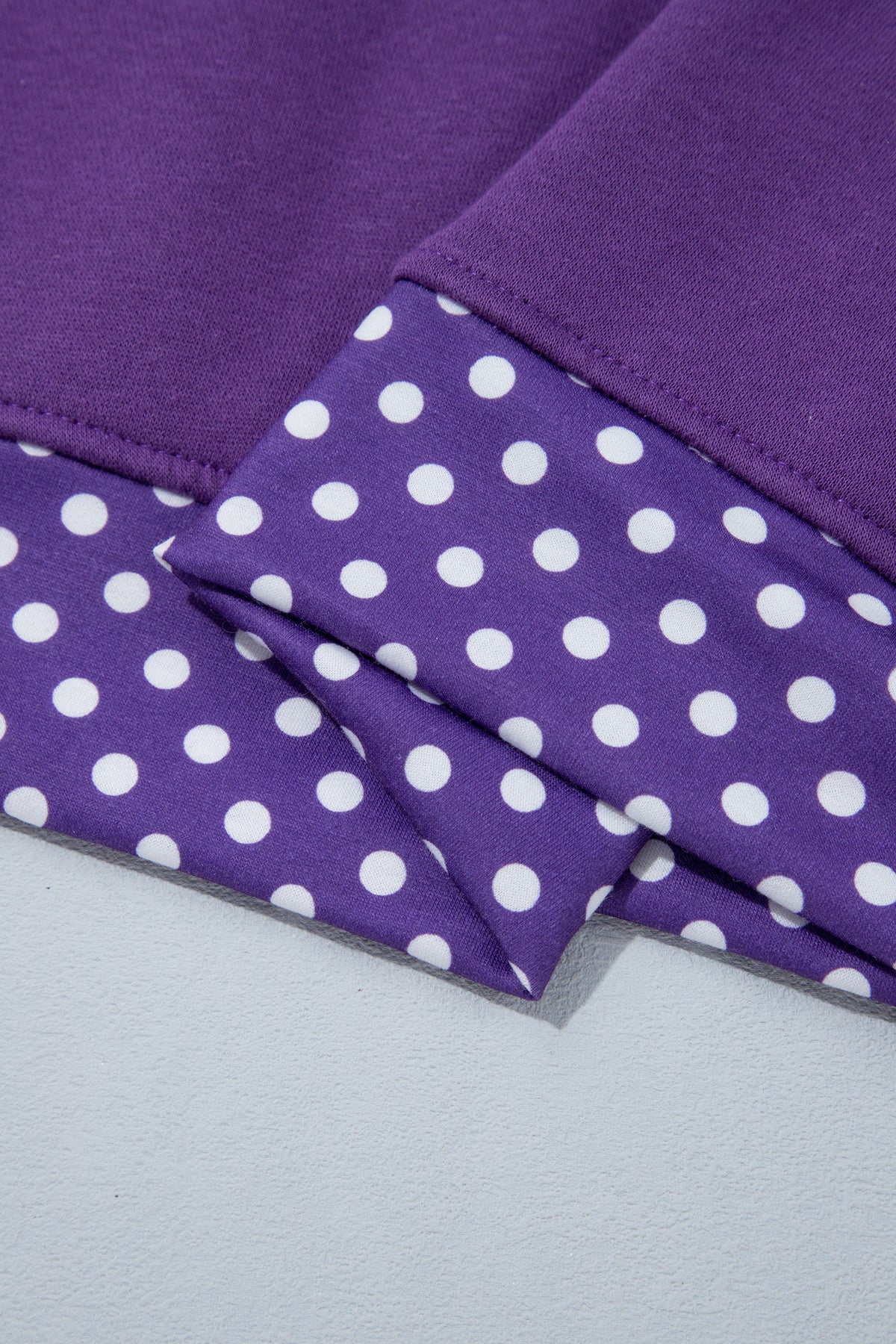 Mocha Polka Dot Oversized Sweatshirt