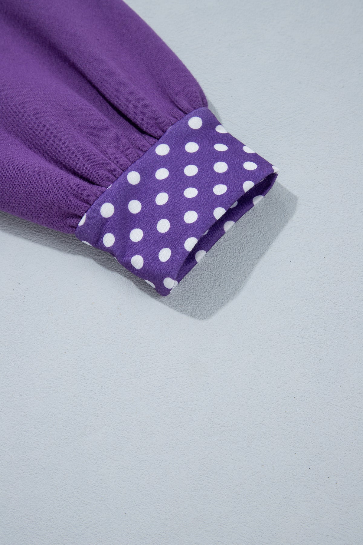 Mocha Polka Dot Oversized Sweatshirt