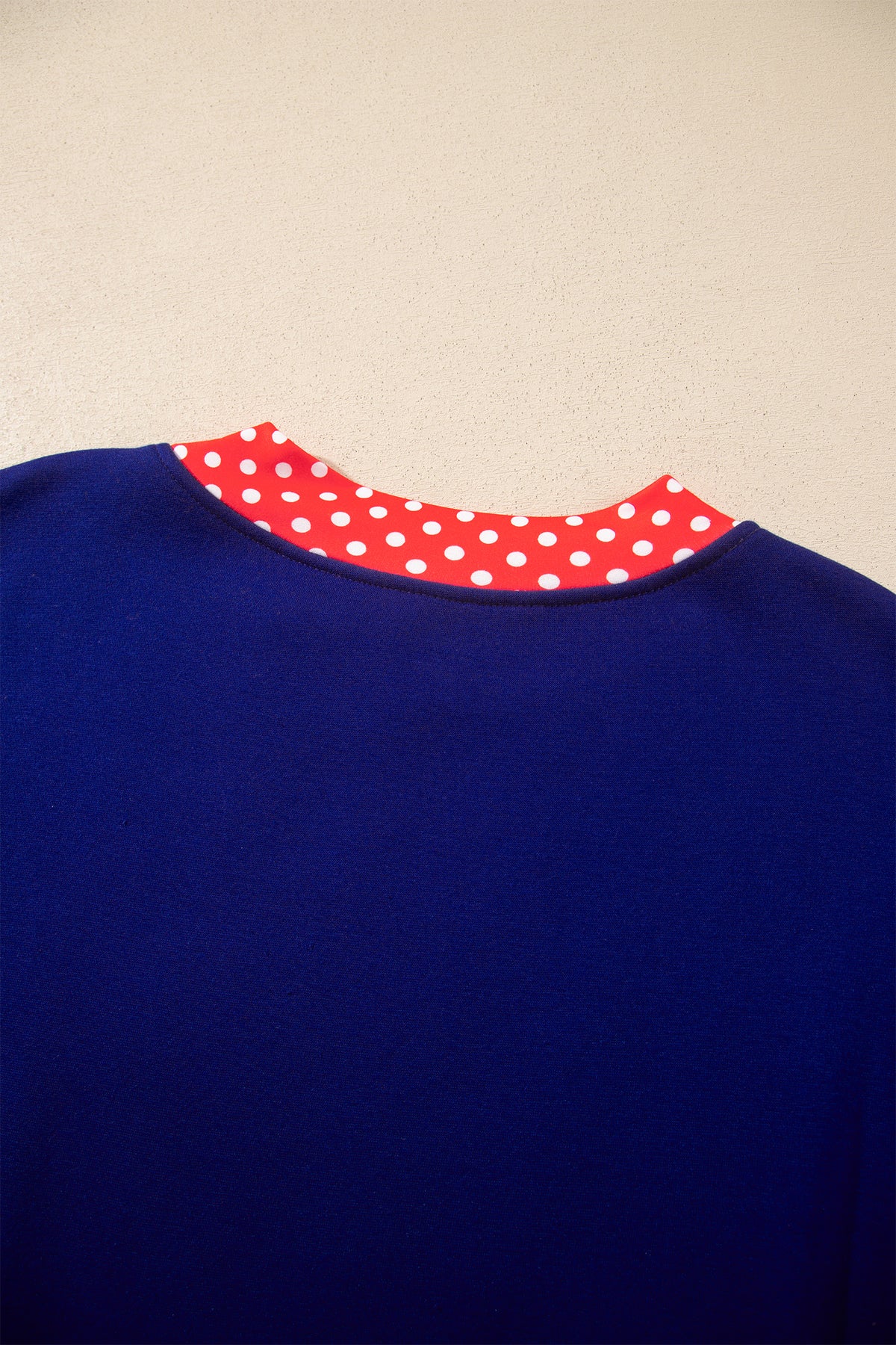 Mocha Polka Dot Oversized Sweatshirt