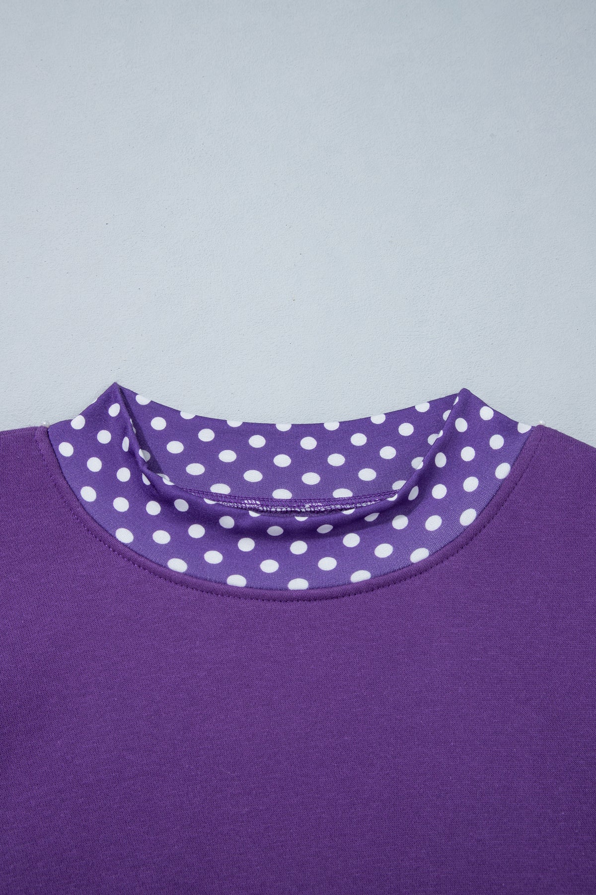 Mocha Polka Dot Oversized Sweatshirt