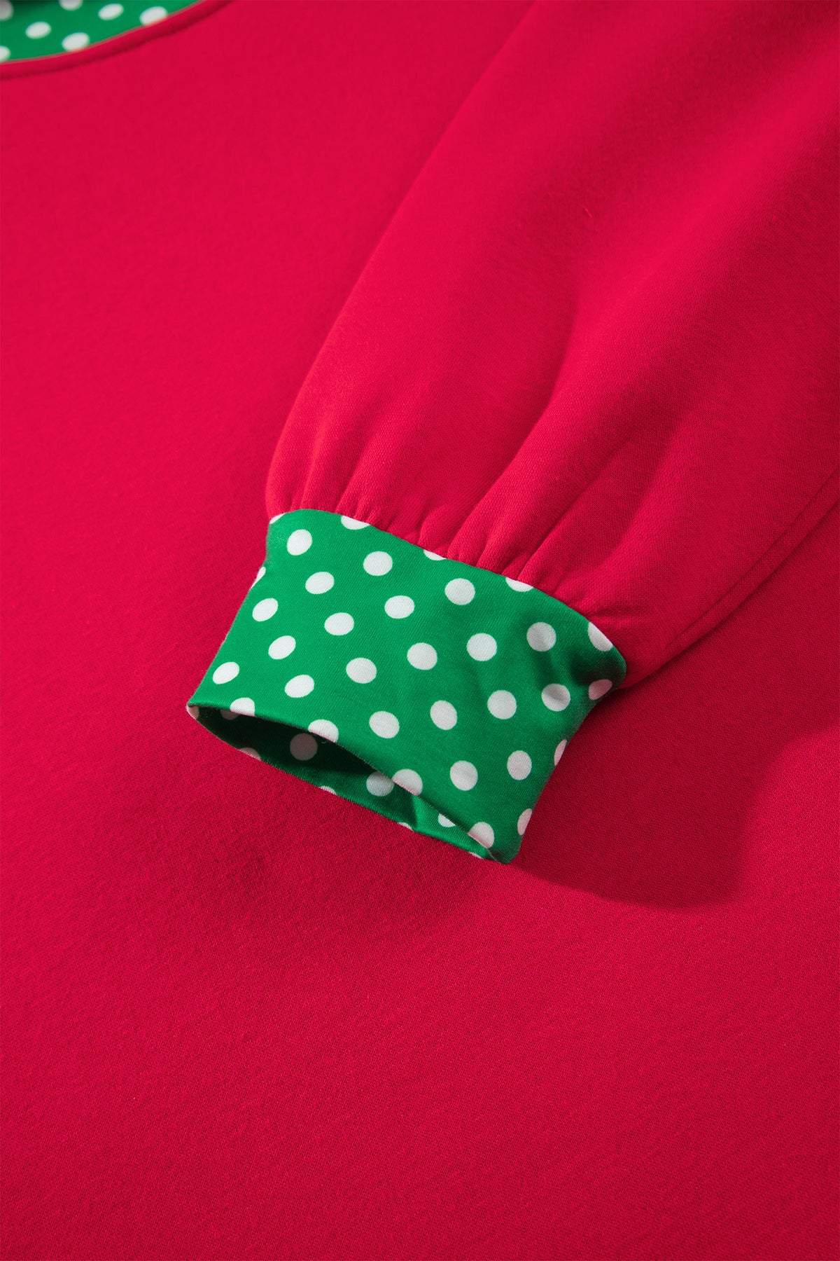 Mocha Polka Dot Oversized Sweatshirt