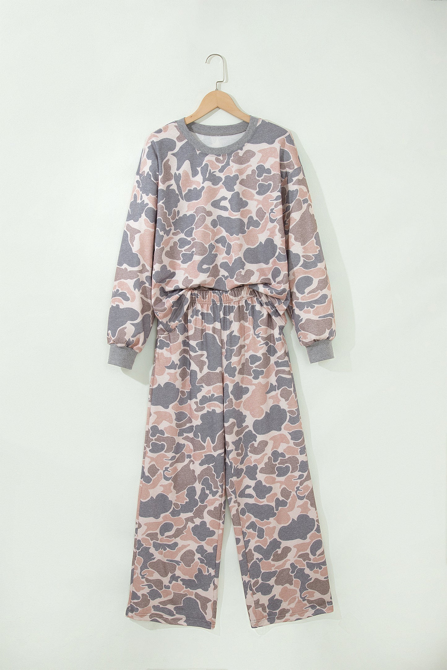 Camouflage Long Sleeve Pants Set