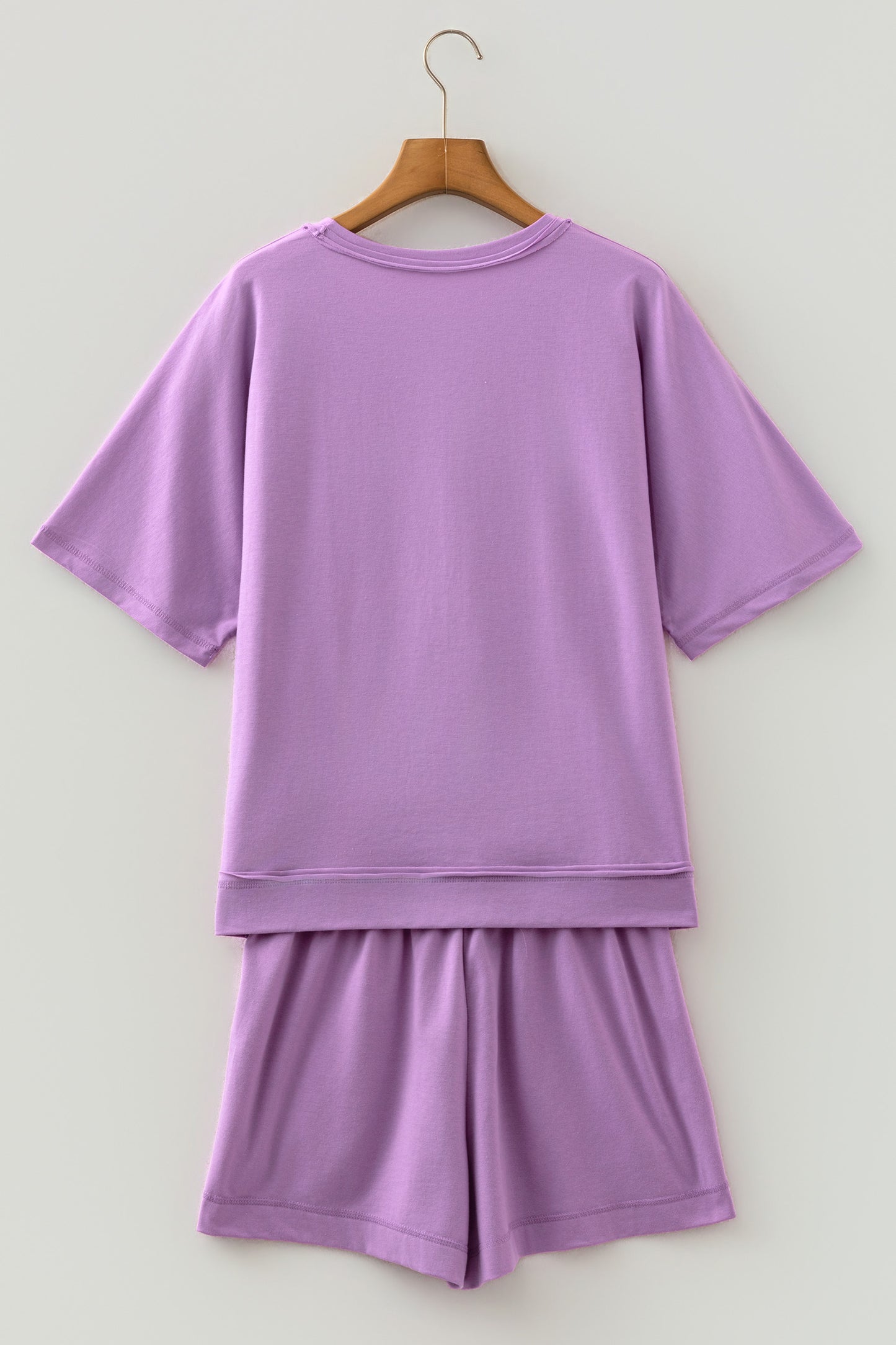 Oversized Drop Shoulder Top & Shorts Set